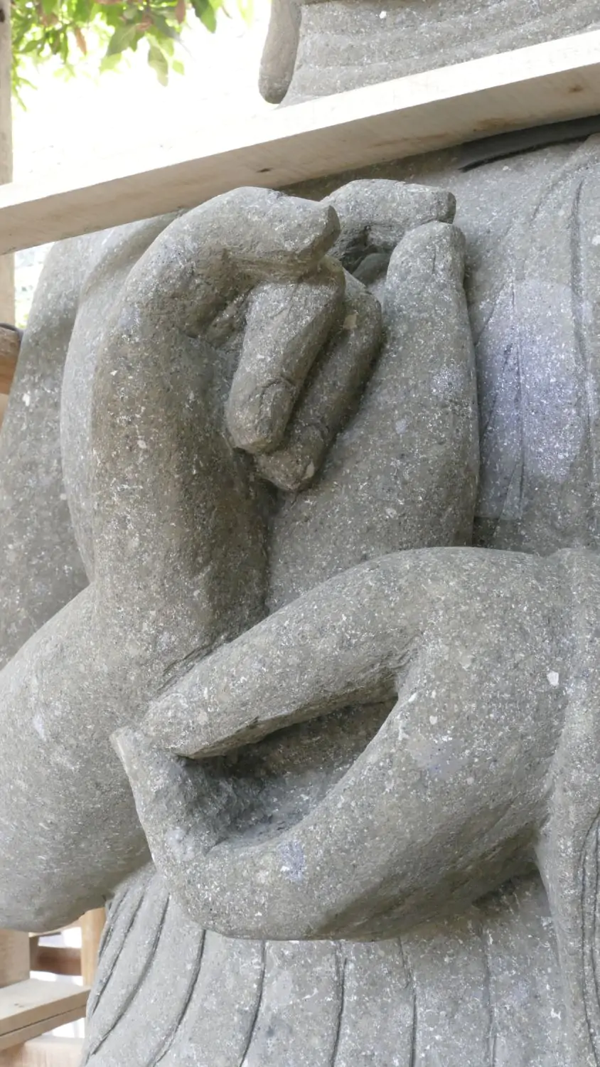  Product image 4 of the product “Seated Buddha, 200cm high, natural green ”